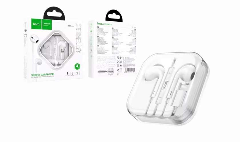Hoco M1 Max Crystal Earphone for iPhone Lightning