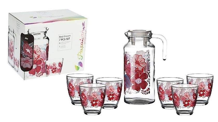 Carafe + 6 Glasses