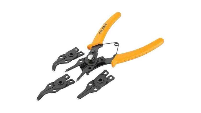 Tolsen tol141-10100 Flat Nose Pliers with Spare Metal Jaws 160mm, 6”