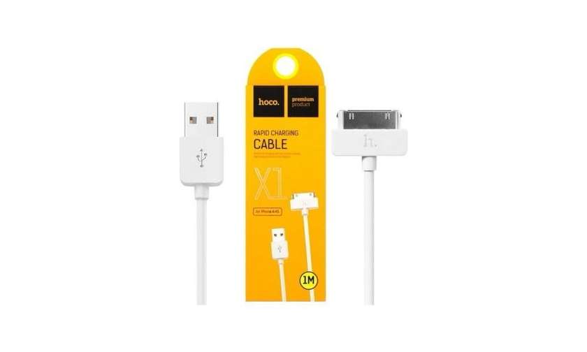 Hoco Fast Charging Cable for 4/4s 1m