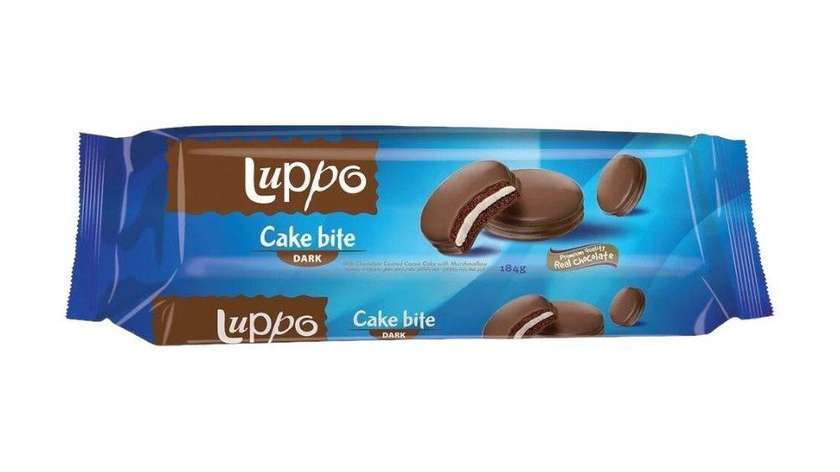 Luppo Cake Bite Dark - Milk Chocolate with Marshmallow (8 Pieces)