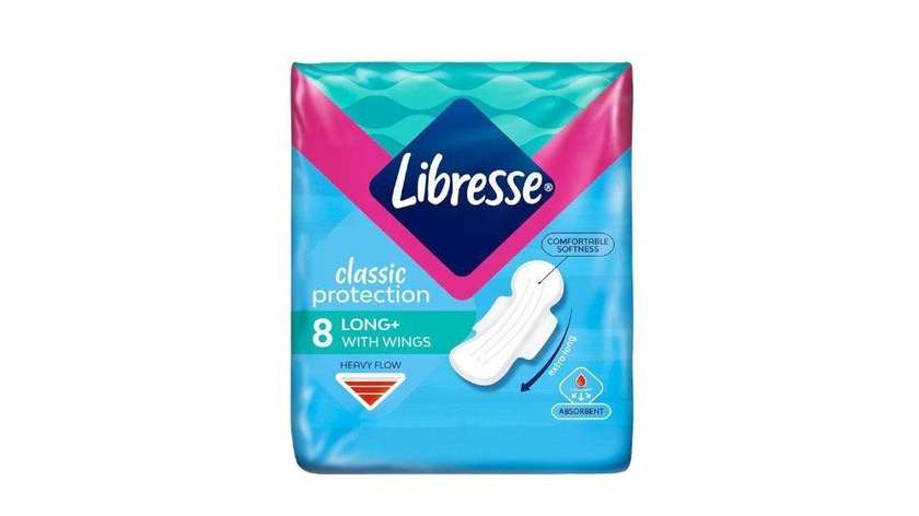 Libresse Classic Protection 8 Long+ With Wings 3-Drop