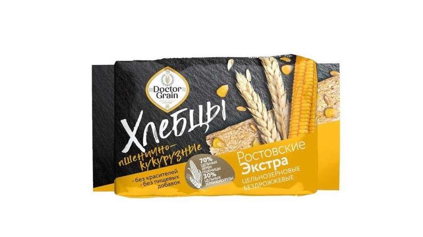 Doctor Grain Crispy Bread Wheat and Corn 65g