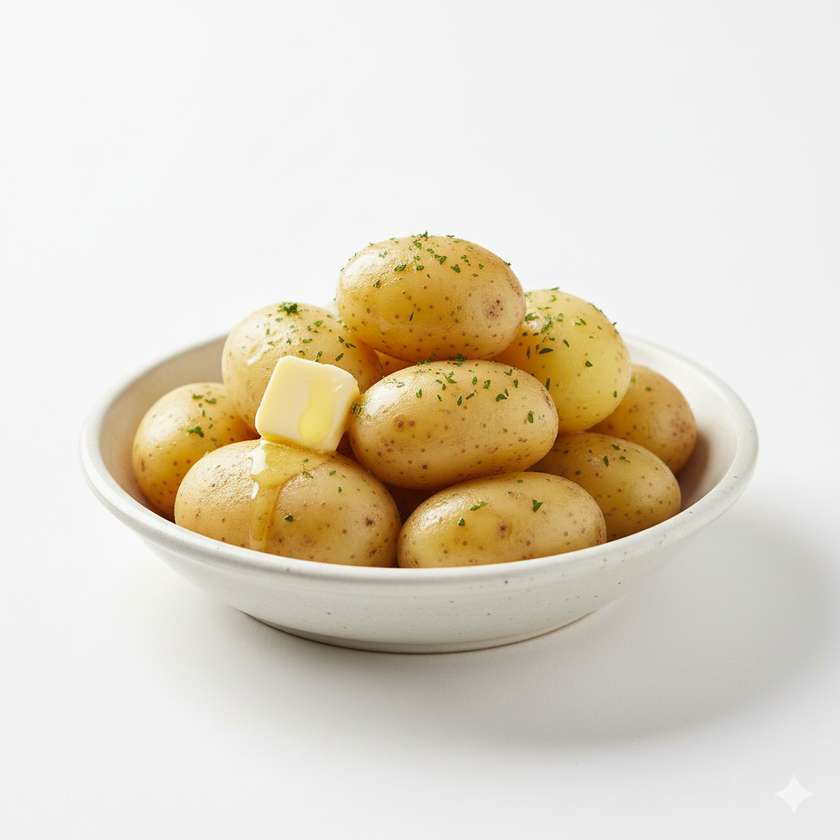 Cooked potatoes
