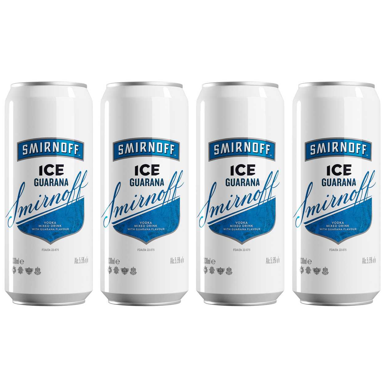 Smirnoff Ice Guarana, 330ml (4 Pieces)