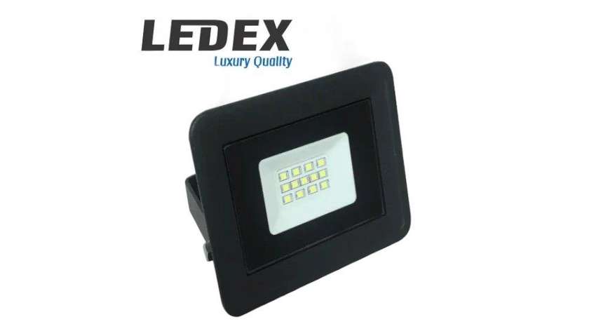 LEDEX LED Projector 10w 6500k IP65 Black