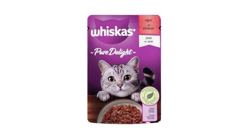Whiskas Pure Delight Beef in Jelly 85g