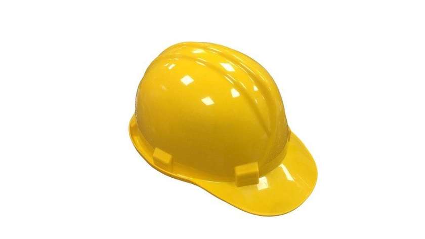 Yellow Safety Helmet with Strap