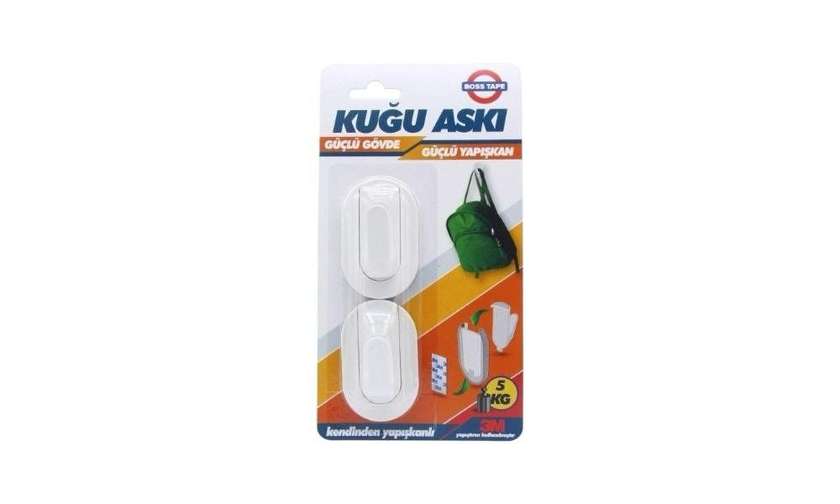 Boss Tape White Adhesive Hanger 5kg