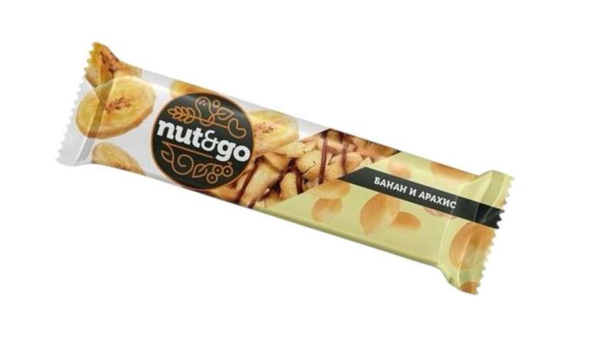 Nut&Go Glazed Peanut and Banana Bar 42g