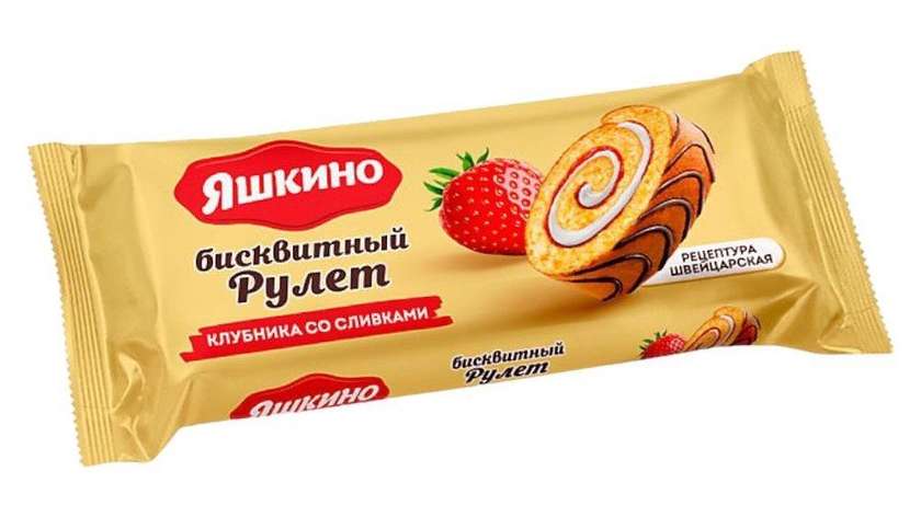 Yashkino Strawberry Roll 200g