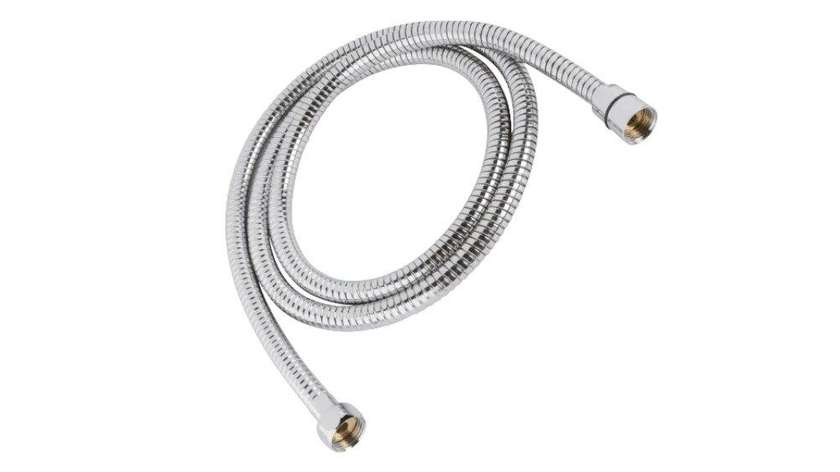 Kettler-78921 Shower Rubber Hose - Chrome Plated, Glossy Surface, 1500/2000mm