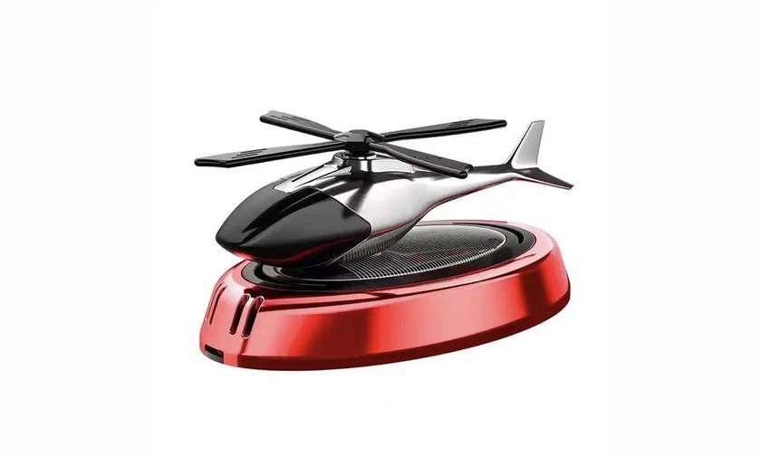 Car air freshener helicopter red