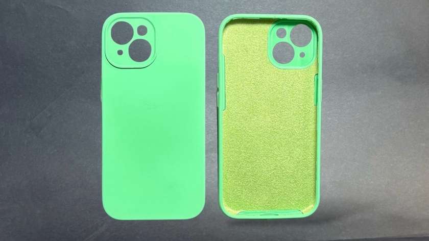Silicone Case iPhone 15 Green