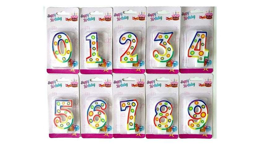 Number "7" Cake Topper (Candle)