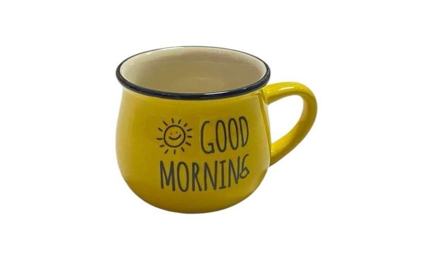 Good Morning Yellow Cup, 1 piece