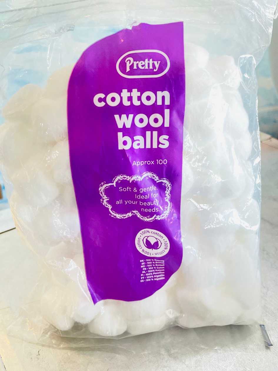 Cotton wool balls