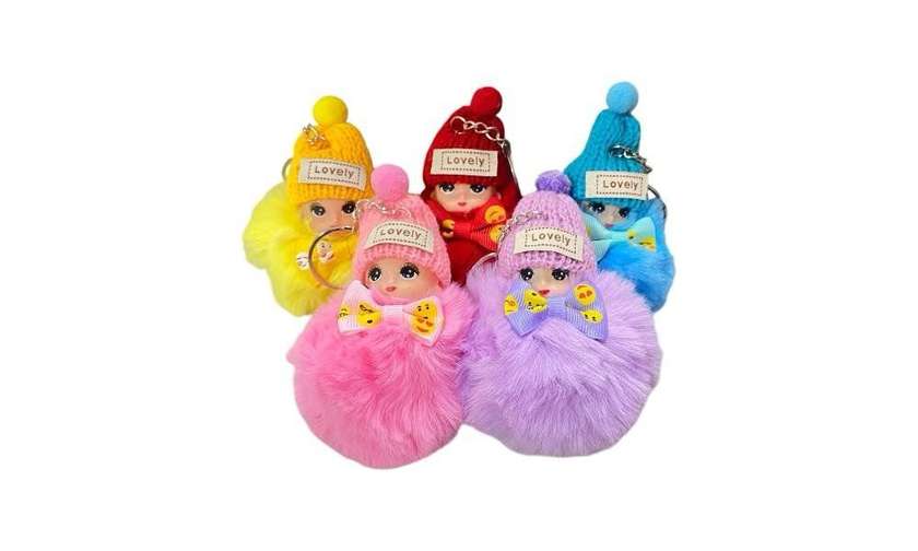 Fluffy Keychain Lovely 1 Piece