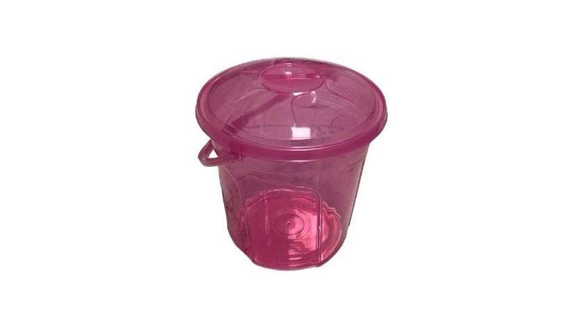 Plastic bucket with lid 7L