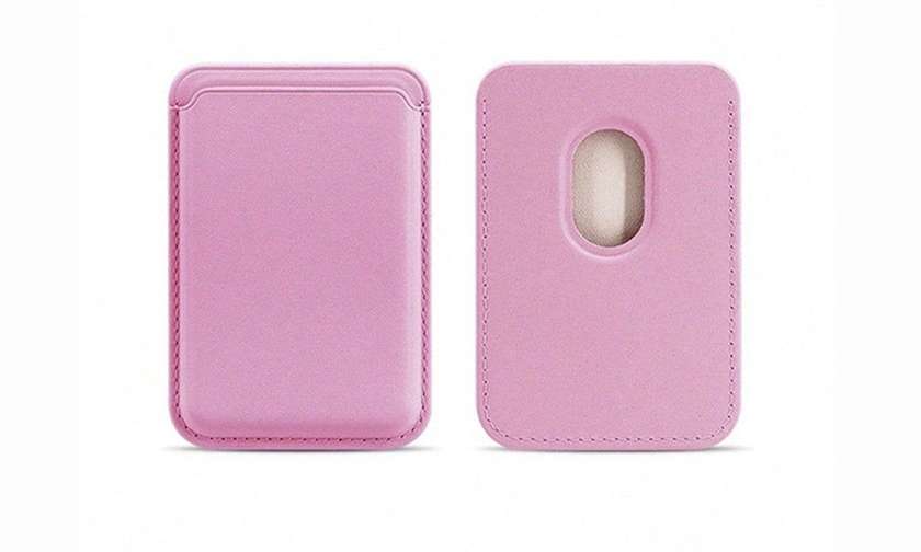 iPhone Leather Wallet (MagSafe) Pink