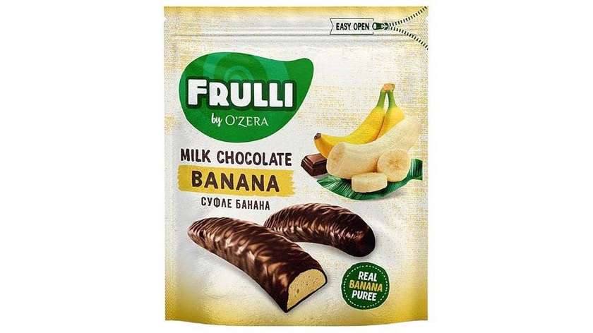 Frulli milk chocolate banana souffle 125g