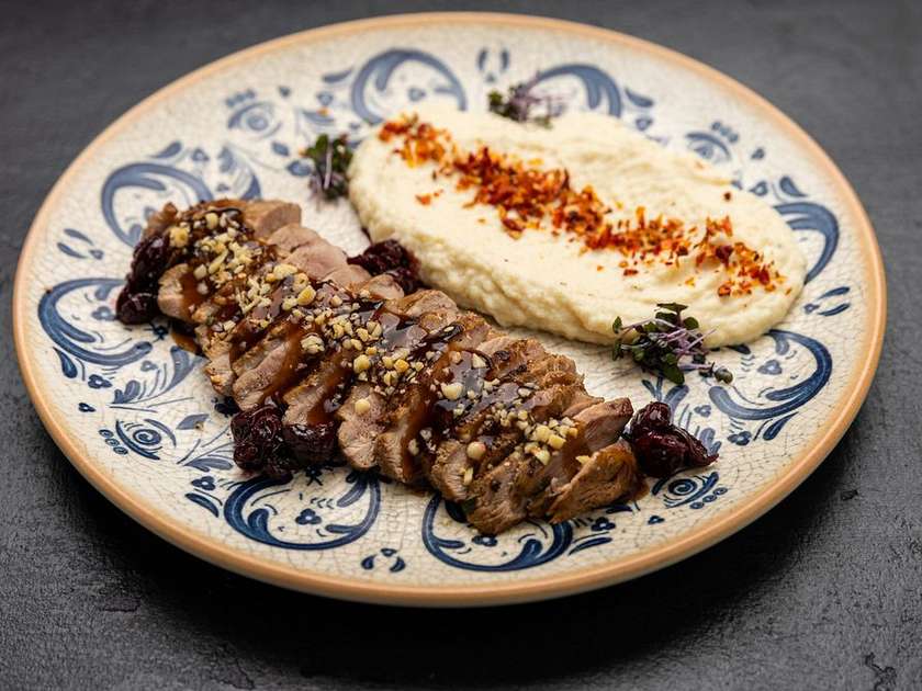 Duck Fillet with Oyster Glaze