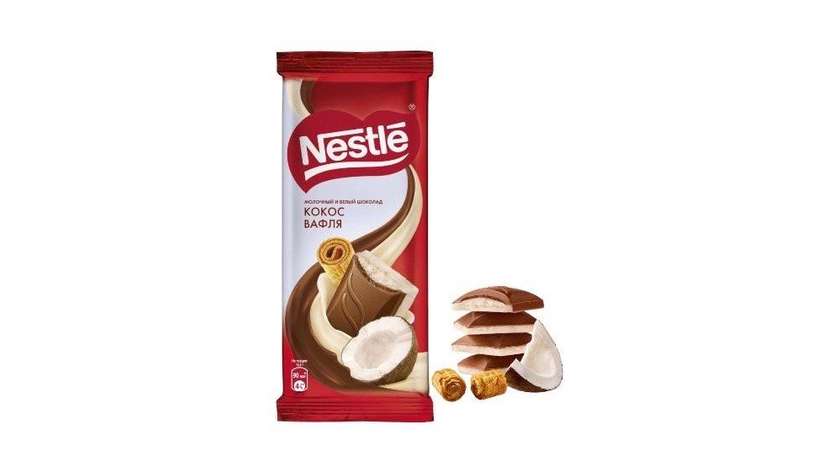 Nestle Milk Chocolate with Coconut Flakes and Waffle Filling 82g