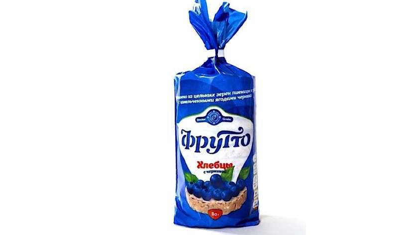Crispy bread with blueberries 80g