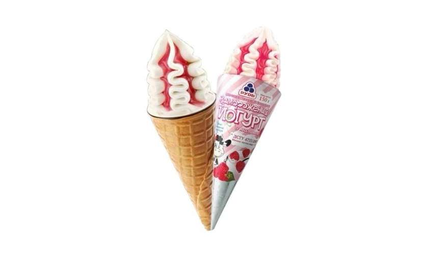 Raspberry yogurt ice cream