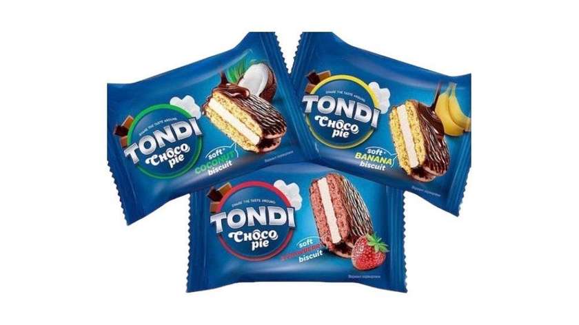 Choco-Tondi Coconut, Strawberry, Banana 300g 10 Pieces