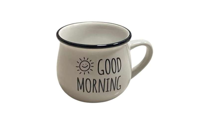 Good Morning White Cup 1pc