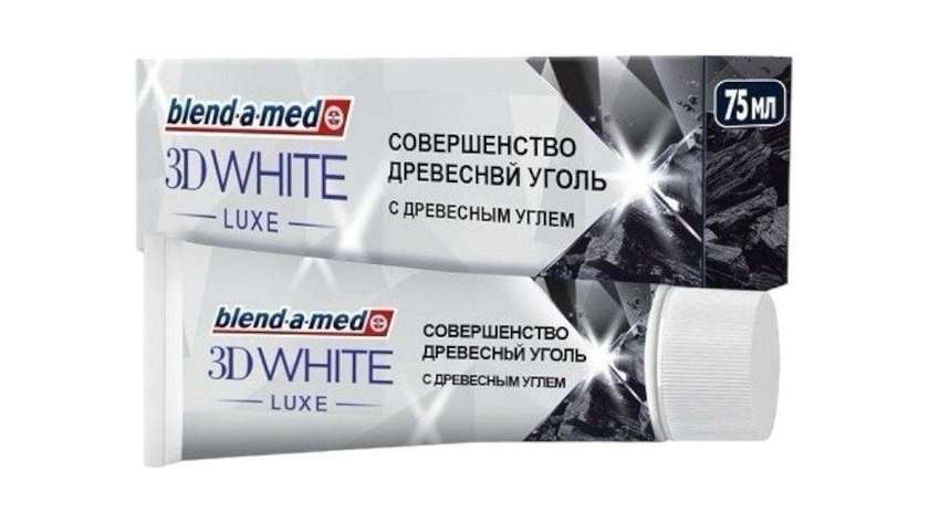 Blend-a-med 3D white luxe with charcoal 75ml