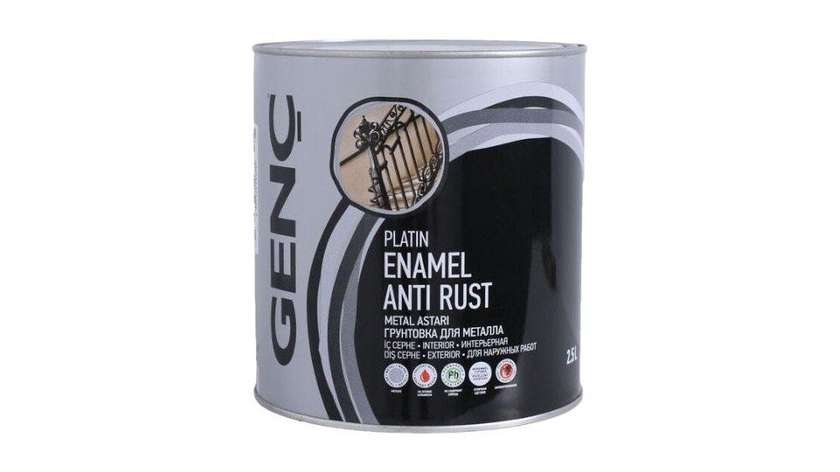 Gence Platinum Anti-Rust Black Enamel 2.5l
