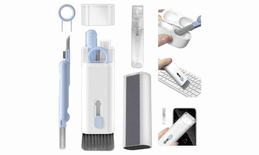 multifunctional cleaning brush 7 in 1 blue