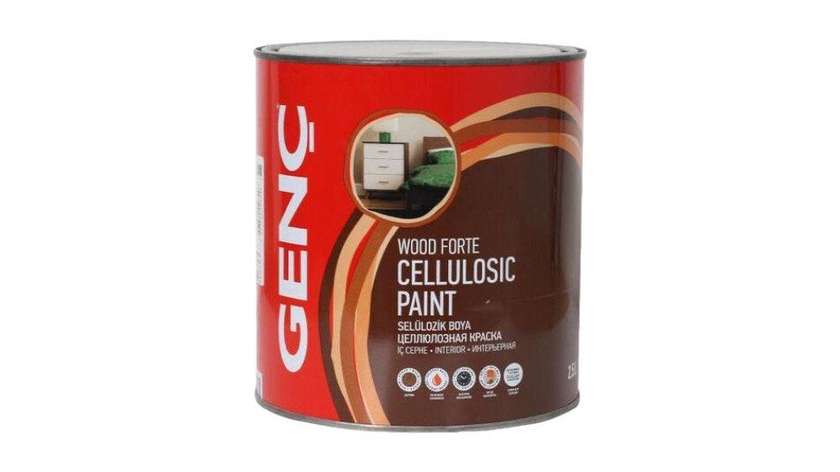 Genc Wood Forte Cellulosic Paint Black 2.5L