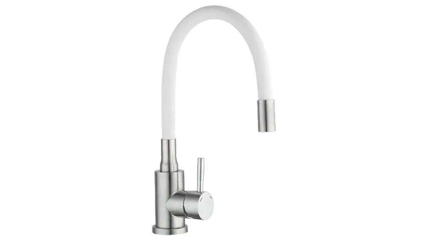 KETTLER-81779 KT3047SW-9 Kitchen Mixer with Silicone Spout White Alessia 304