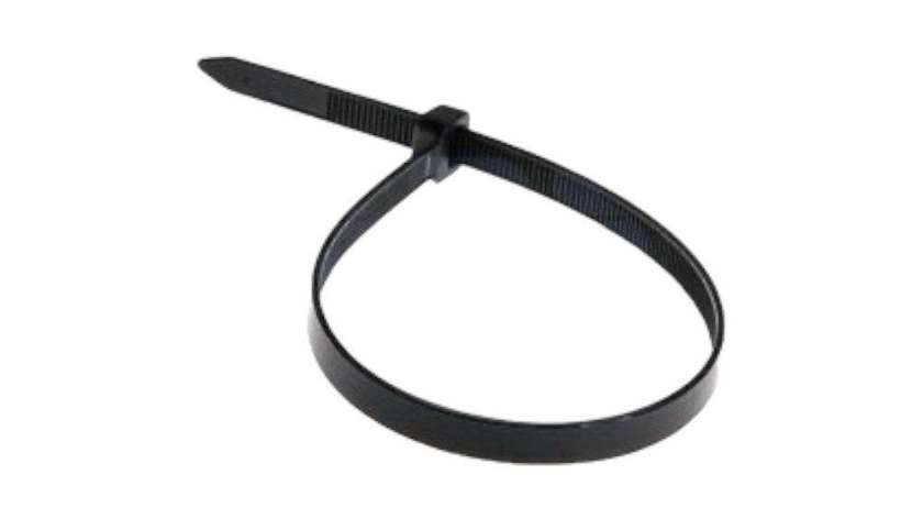 Plastic Tie Black 4.8x400 Pack of 100