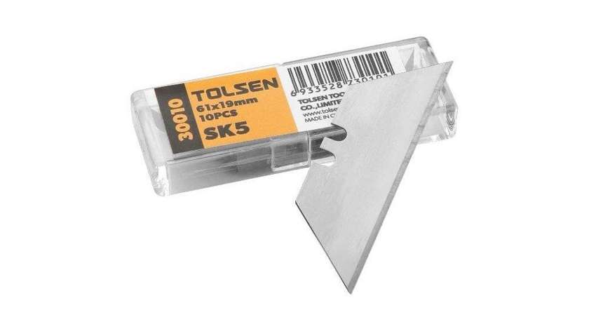 Tolsen tol200-30010 Utility Knife Spare Blades 10pcs 61*19MM