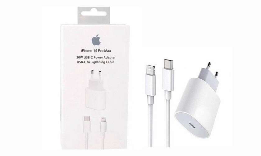 iPhone 20W adapter + cable