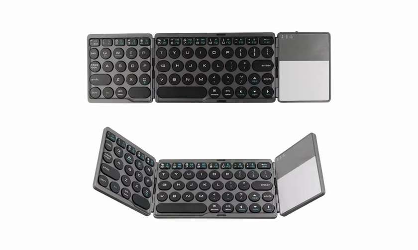 Wireless Tri-Fold Blue Sub, With Touchpad, Bluetooth Keyboard