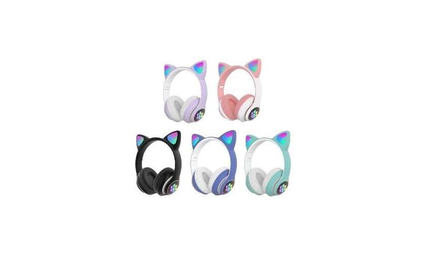 Pink Cat Ear Headphones STN-28