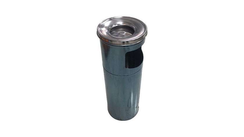 Metal Trash Can + Ashtray 60cm:21cm