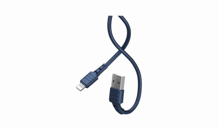 REMAX RC-179i ZERON SERIES ELASTIC TPE 2.4A FAST CHARGING DATA CABLE FOR IPHONE შავი