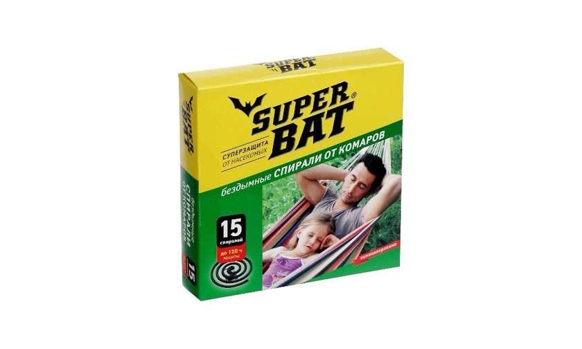 Super Bat Mosquito Repellent Coils 15pcs