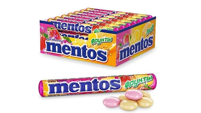 Mentos Fruit Chewy Dragees 37g