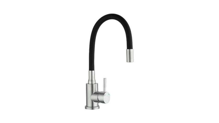 Kettler-84582 kt3047sb-9 Kitchen Mixer with Silicone Spout Black Alessia 304