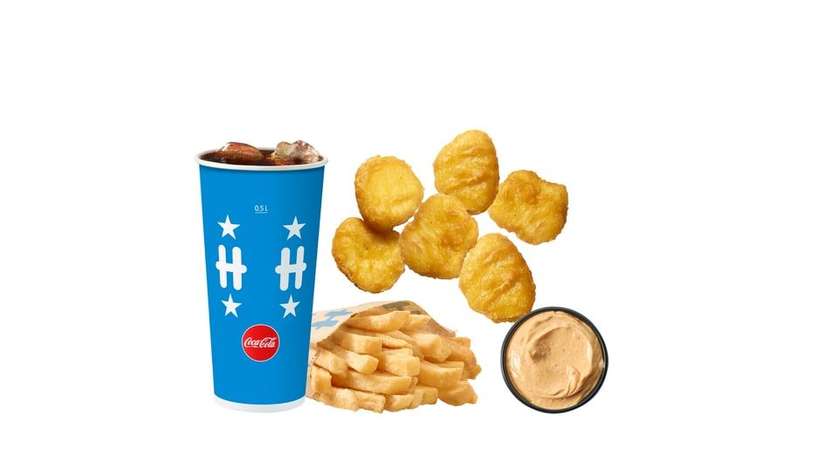 Chicken Nuggets 6 pcs Large Meal