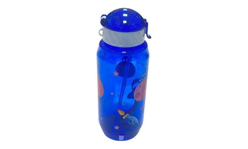 Blue Plastic Water Bottle