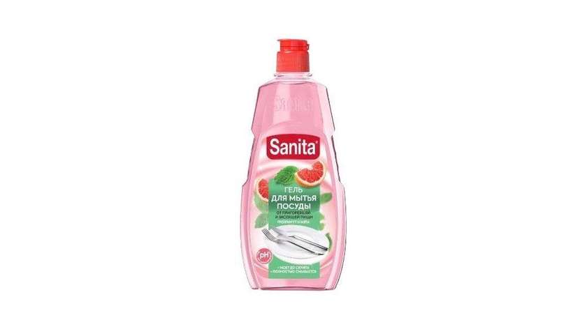 Sanita dishwashing liquid grapefruit and mint 450g