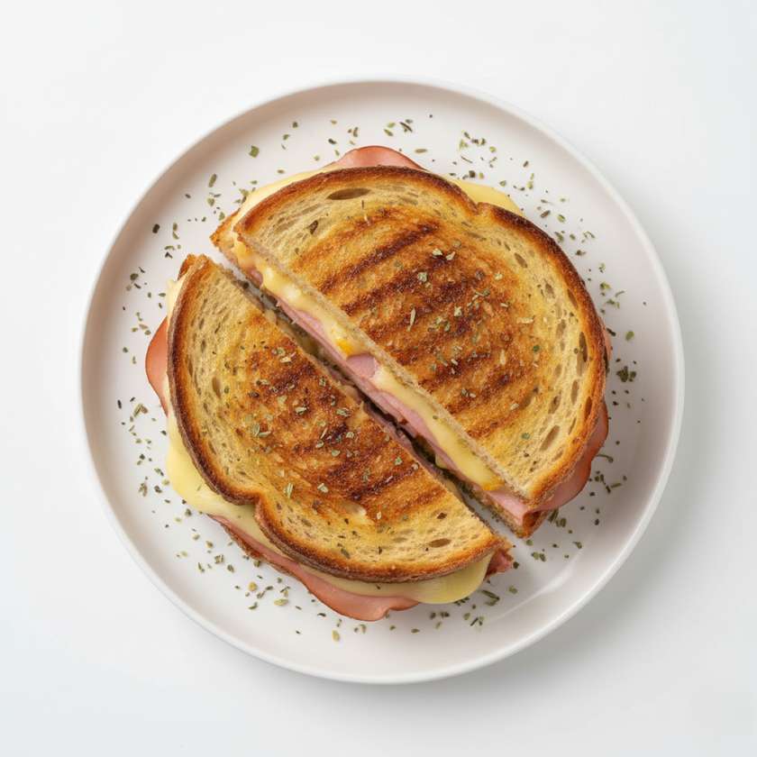 Toasted Ham and Cheese Sandwich